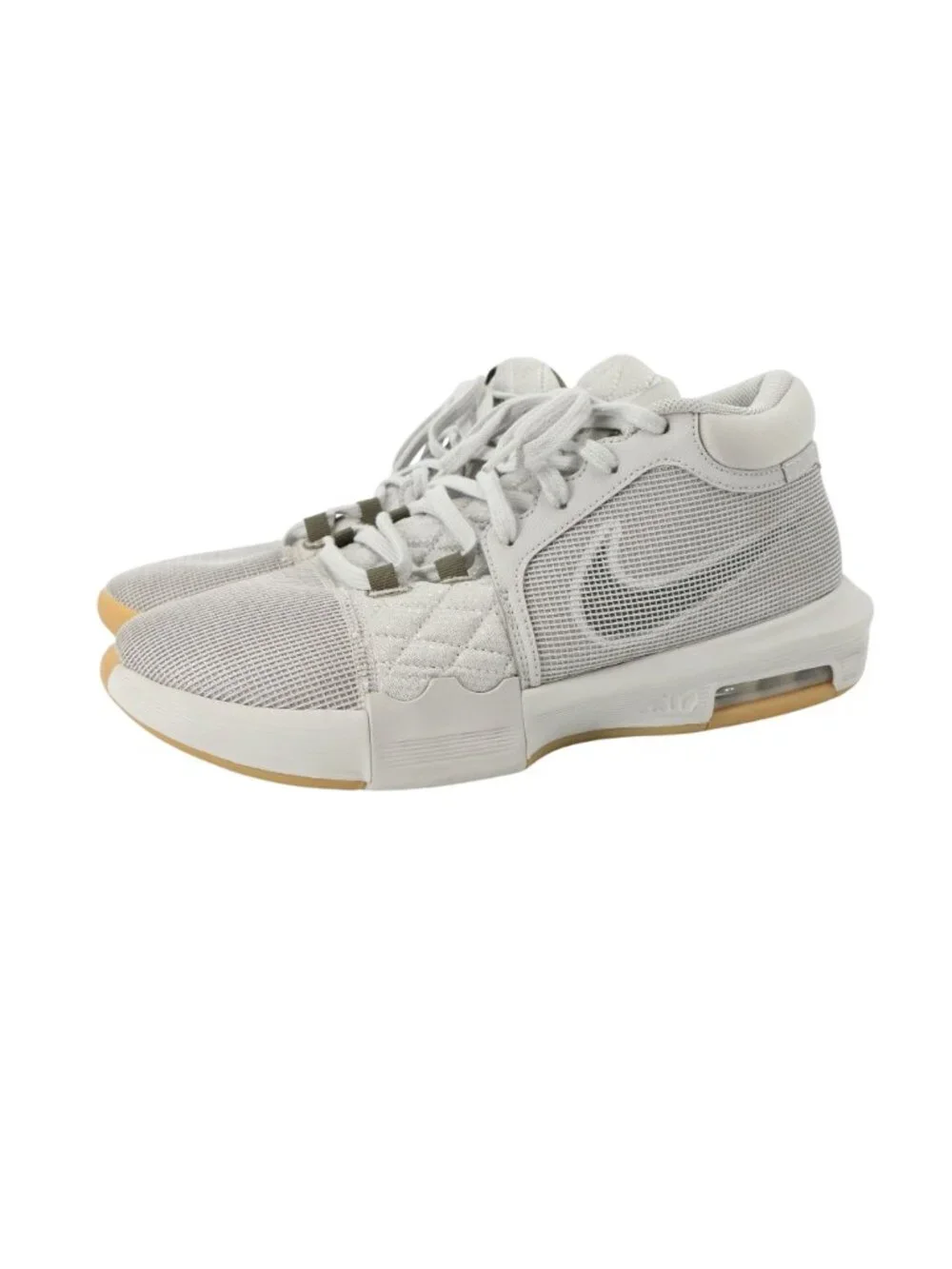 Nike Lebron Witness 8 Basketball Shoes Light Iron ORE/SAIL/Gum Mens 12